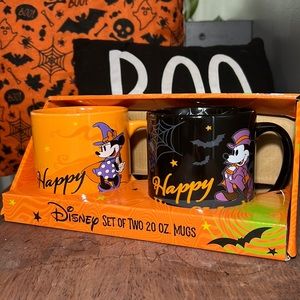 Disney Set of Two 20 oz. Mugs Happy Halloween